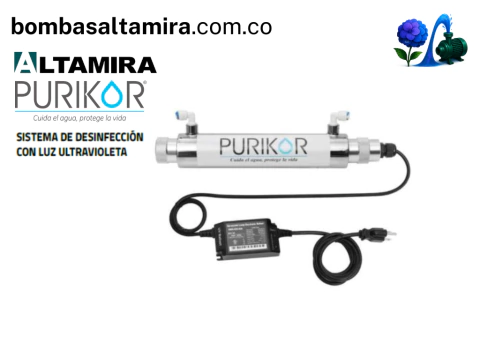 Lampara Ultravioleta 12 GPM con Balastra Horómetro